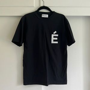 Etudes black organic cotton tshirt